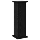 vidaXL Kijelző állvány tárolóval Fekete tölgy 31 x 30 x 90 cm Faanyag