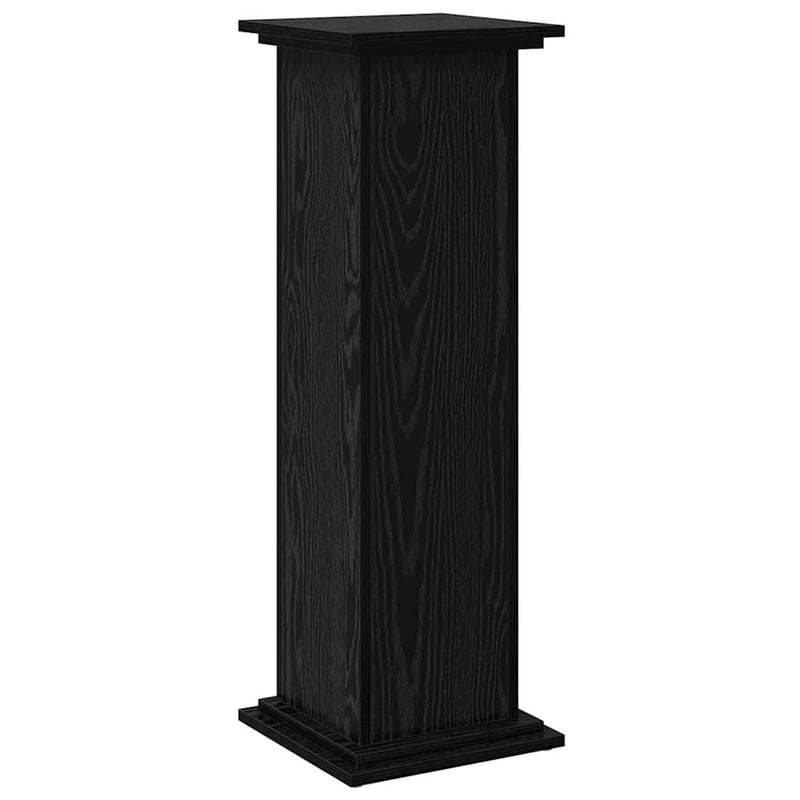 vidaXL Kijelző állvány tárolóval Fekete tölgy 31 x 30 x 90 cm Faanyag