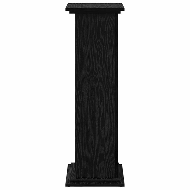 vidaXL Kijelző állvány tárolóval Fekete tölgy 31 x 30 x 90 cm Faanyag