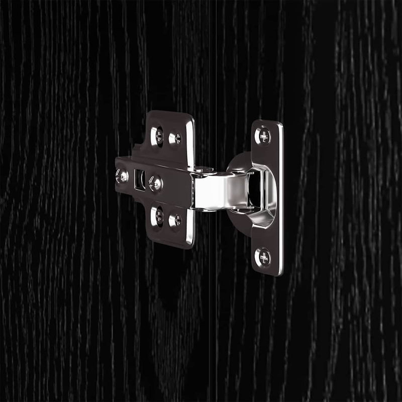 vidaXL Kijelző állvány tárolóval Fekete tölgy 31 x 30 x 60 cm Faanyag