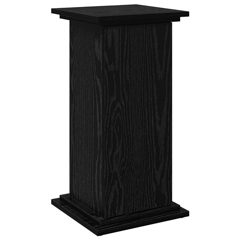 vidaXL Kijelző állvány tárolóval Fekete tölgy 31 x 30 x 60 cm Faanyag