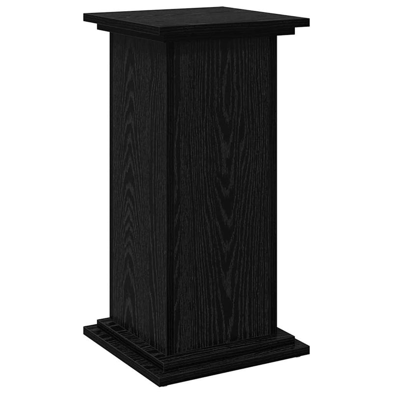 vidaXL Kijelző állvány tárolóval Fekete tölgy 31 x 30 x 60 cm Faanyag