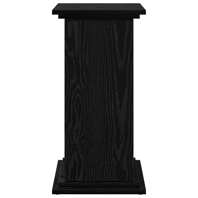 vidaXL Kijelző állvány tárolóval Fekete tölgy 31 x 30 x 60 cm Faanyag