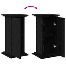 vidaXL Kijelző állvány tárolóval Fekete tölgy 31 x 30 x 60 cm Faanyag