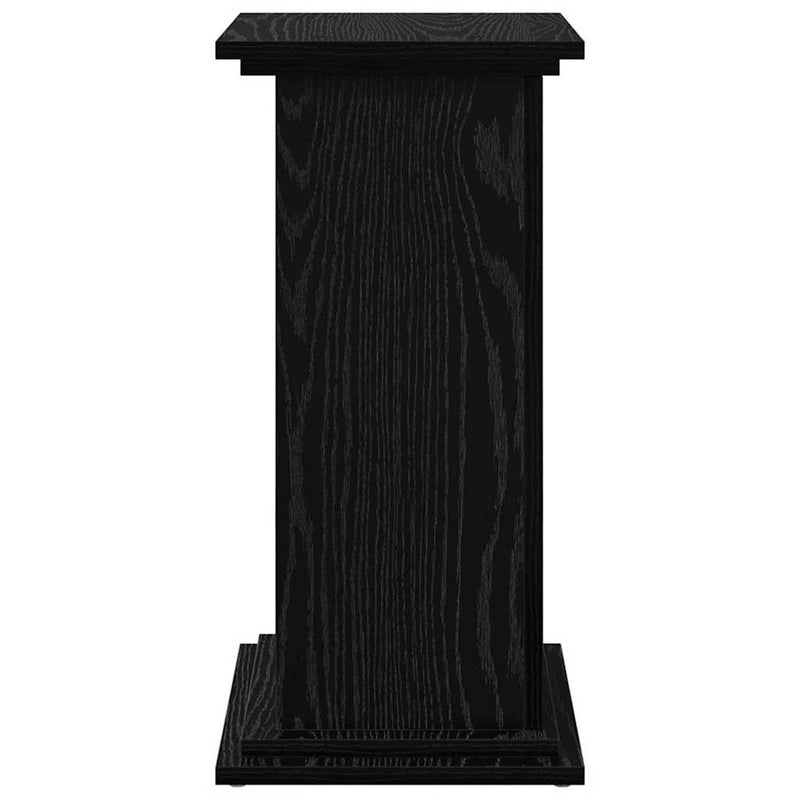 vidaXL Kijelző állvány tárolóval Fekete tölgy 31 x 30 x 60 cm Faanyag