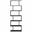 vidaXL Könyvespolc Fekete 70 x 24 x 193.5 cm Faanyag