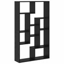 vidaXL Könyvespolc 8 szint 72 x 20 x 120,5 cm Faanyag Fekete tölgy