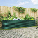 vidaXL Emelt Ágy Zöld 400 x 80 x 81 cm Acél