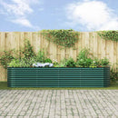 vidaXL Emelt Ágy Zöld 400 x 80 x 81 cm Acél
