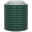 vidaXL Emelt Ágy Zöld 400 x 80 x 81 cm Acél