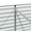 vidaXL Kerti magaságyás Zöld 320 x 80 x 81 cm Acél