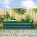 vidaXL Emelt Ágy Zöld 320 x 80 x 81 cm Acél