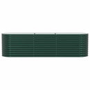 vidaXL Emelt Ágy Zöld 320 x 80 x 81 cm Acél