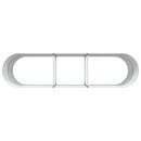 vidaXL Kerti magaságyás Zöld 320 x 80 x 81 cm Acél