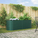 vidaXL Emelt Ágy Zöld 240 x 80 x 81 cm Acél