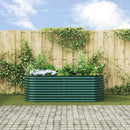 vidaXL Emelt Ágy Zöld 240 x 80 x 81 cm Acél