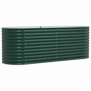 vidaXL Emelt Ágy Zöld 240 x 80 x 81 cm Acél