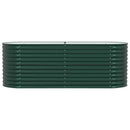 vidaXL Emelt Ágy Zöld 240 x 80 x 81 cm Acél