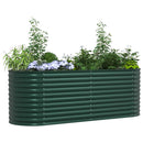 vidaXL Emelt Ágy Zöld 240 x 80 x 81 cm Acél