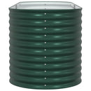 vidaXL Kerti magaságyás Zöld 240 x 80 x 81 cm Acél