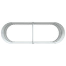 vidaXL Kerti magaságyás Zöld 240 x 80 x 81 cm Acél