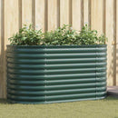 vidaXL Emelt Ágy Zöld 160 x 80 x 81 cm Acél