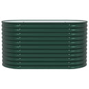 vidaXL Kerti magaságyás Zöld 160 x 80 x 81 cm Acél