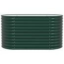 vidaXL Emelt Ágy Zöld 160 x 80 x 81 cm Acél