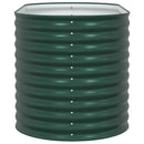 vidaXL Kerti magaságyás Zöld 160 x 80 x 81 cm Acél