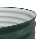 vidaXL Kerti magaságyás Zöld 80 x 80 x 81 cm Acél