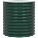 vidaXL Emelt Ágy Zöld 80 x 80 x 81 cm Acél