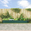 vidaXL Emelt Ágy Zöld 400 x 80 x 44 cm Acél
