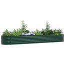 vidaXL Emelt Ágy Zöld 400 x 80 x 44 cm Acél
