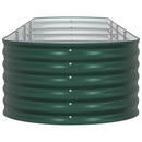 vidaXL Emelt Ágy Zöld 400 x 80 x 44 cm Acél