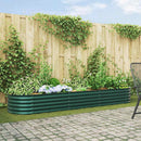 vidaXL Emelt Ágy Zöld 320 x 80 x 44 cm Acél