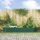 vidaXL Emelt Ágy Zöld 320 x 80 x 44 cm Acél