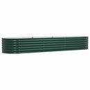 vidaXL Emelt Ágy Zöld 320 x 80 x 44 cm Acél