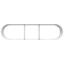 vidaXL Kerti magaságyás Zöld 320 x 80 x 44 cm Acél