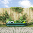 vidaXL Emelt Ágy Zöld 240 x 80 x 44 cm Acél