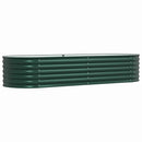 vidaXL Emelt Ágy Zöld 240 x 80 x 44 cm Acél