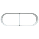 vidaXL Kerti magaságyás Zöld 240 x 80 x 44 cm Acél