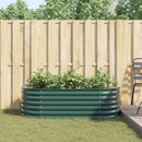vidaXL Emelt Ágy Zöld 160 x 80 x 44 cm Acél