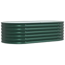 vidaXL Emelt Ágy Zöld 160 x 80 x 44 cm Acél