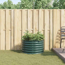 vidaXL Kerti magaságyás Zöld 80 x 80 x 44 cm Acél