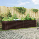 vidaXL Emelt Ágy Barna 400 x 80 x 81 cm Acél