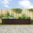 vidaXL Emelt Ágy Barna 400 x 80 x 81 cm Acél