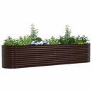 vidaXL Emelt Ágy Barna 400 x 80 x 81 cm Acél