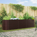 vidaXL Emelt Ágy Barna 320 x 80 x 81 cm Acél