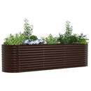 vidaXL Emelt Ágy Barna 320 x 80 x 81 cm Acél