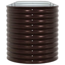 vidaXL Kerti magaságyás Barna 320 x 80 x 81 cm Acél